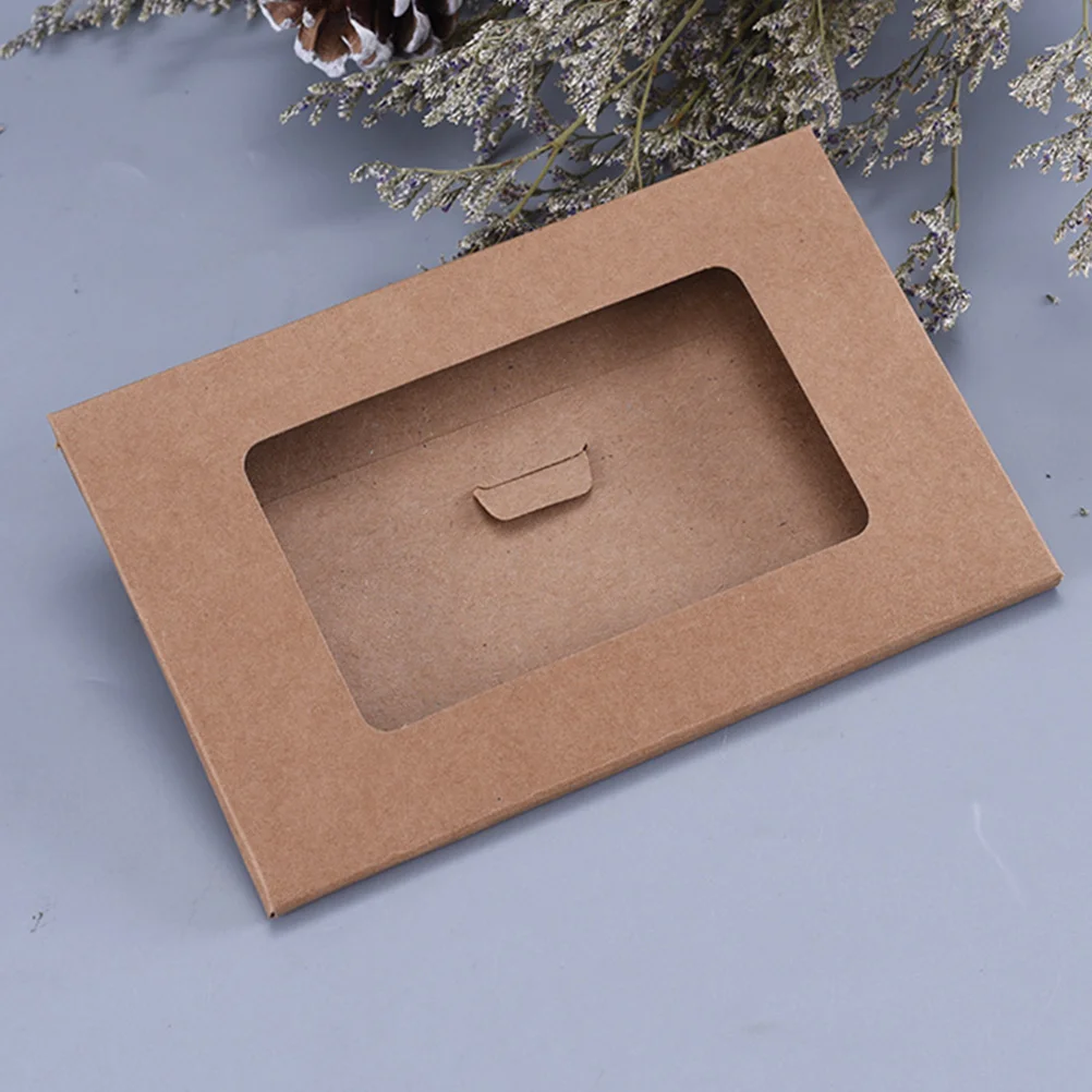 10pcs Delicate Paper Postcard Boxes Kraft Paper Postcard Wrapping Bags Open Window Paper Postcard Box
10pcs Delicate Paper Postcard Boxes Kraft Paper Postcard Wrapping Bags Open Window Paper Postcard Box