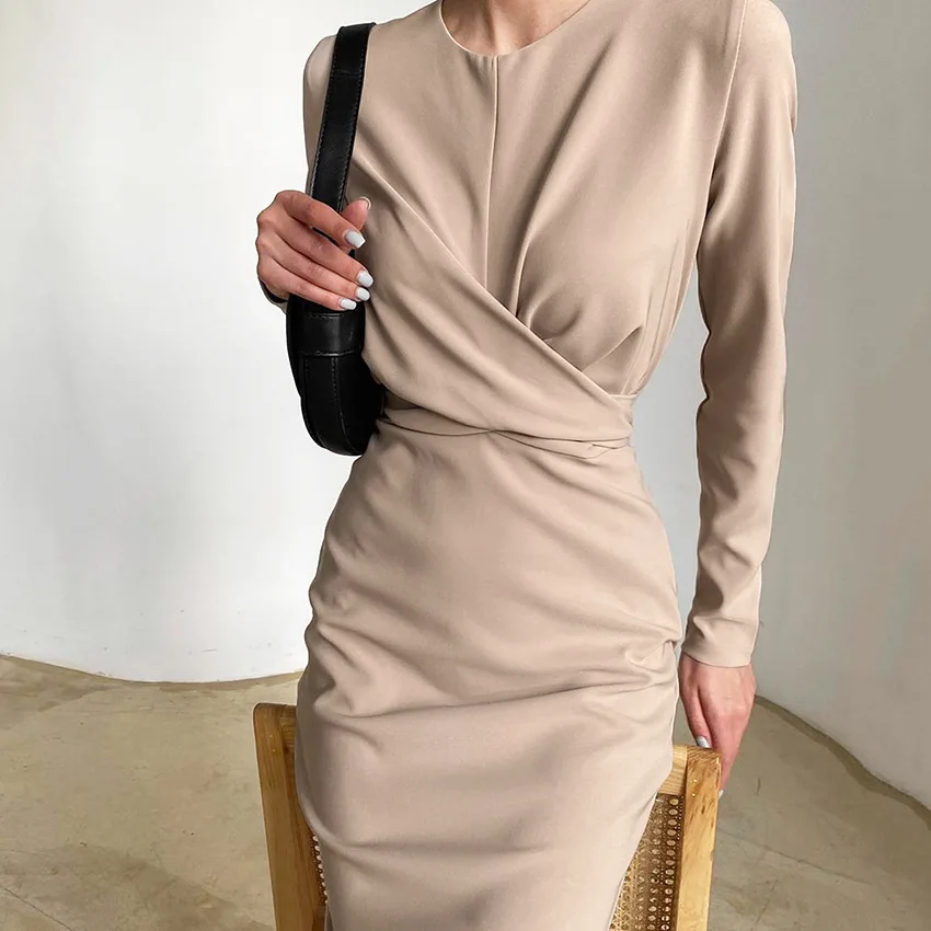 Fashion Long Sleeve Bodycon Elegant Ladies Casual Dress Cosy Daily Ritual Vintage Vibes Formal Ruffles High Waist Wrap Hip Robes
Fashion Long Sleeve Bodycon Elegant Ladies Casual Dress Cosy Daily Ritual Vintage Vibes Formal Ruffles High Waist Wrap Hip Robes