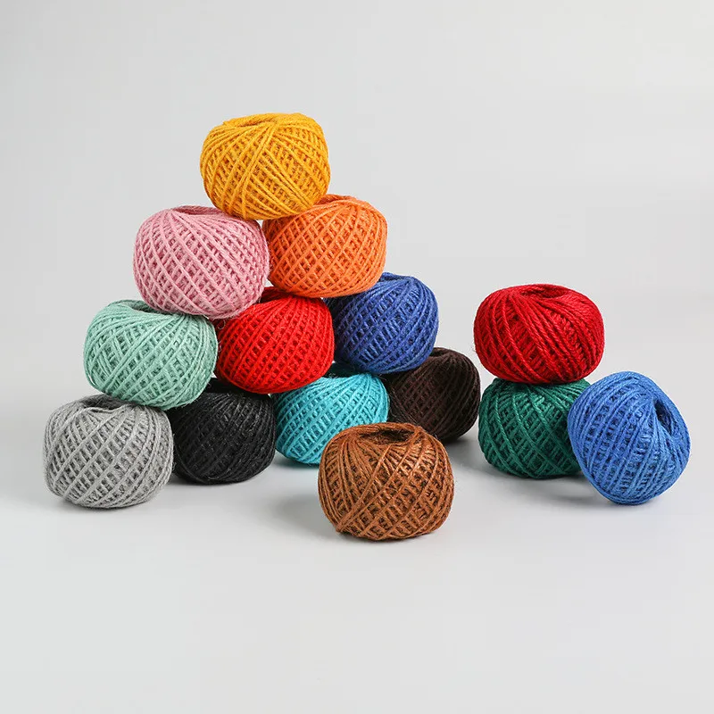 50m Colorful Hemp Cords for DIY Handmade Craft Decoration Material Retro 2mm width Brown Yellow Jute Rope for Tag Accessories
50m Colorful Hemp Cords for DIY Handmade Craft Decoration Material Retro 2mm width Brown Yellow Jute Rope for Tag Accessories