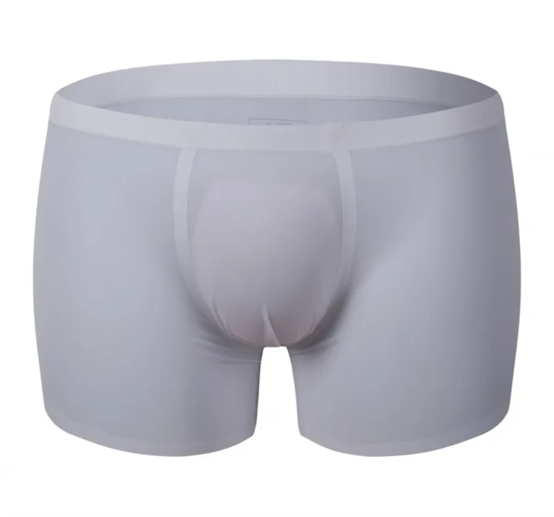 Traceless ultra-thin ice silk underwear men's flat pants one piece underwear youth u convex underwear underwear 
Traceless ultra-thin ice silk underwear men's flat pants one piece underwear youth u convex underwear underwear
