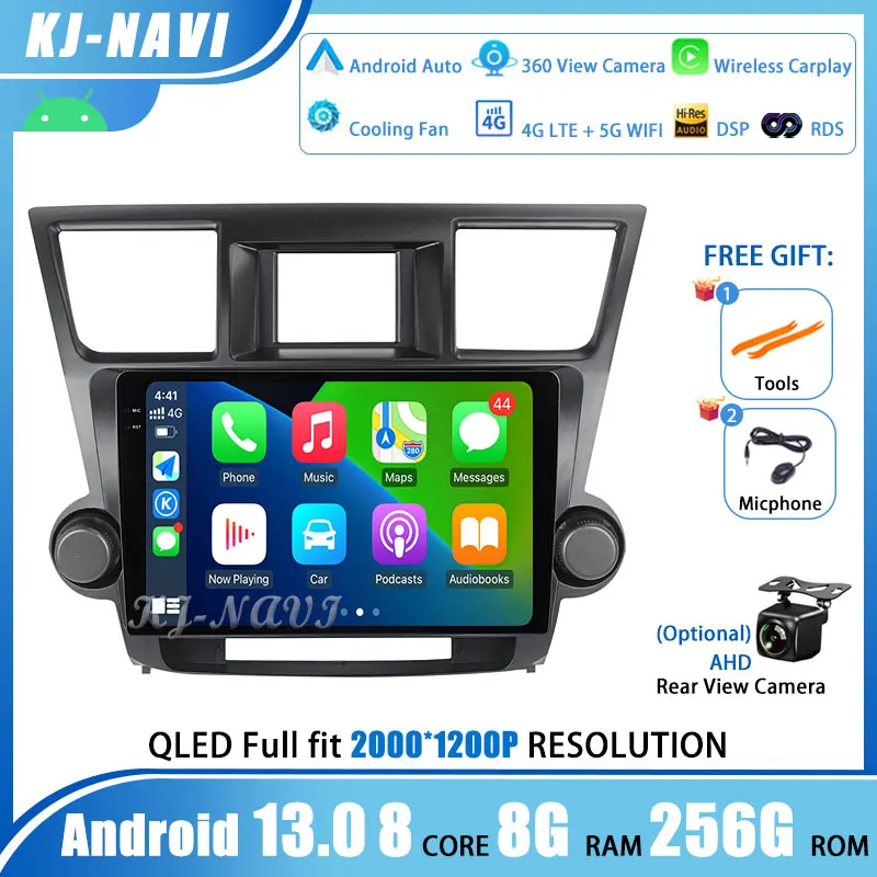 Автомагнитола для Toyota Highlander 2 XU40 2007-2013, Android 13, мультимедийный видеоплеер, навигация, стерео, GPS, 2Din, 2 Din, DVD
Автомагнитола для Toyota Highlander 2 XU40 2007-2013, Android 13, мультимедийный видеоплеер, навигация, стерео, GPS, 2Din, 2 Din, DVD