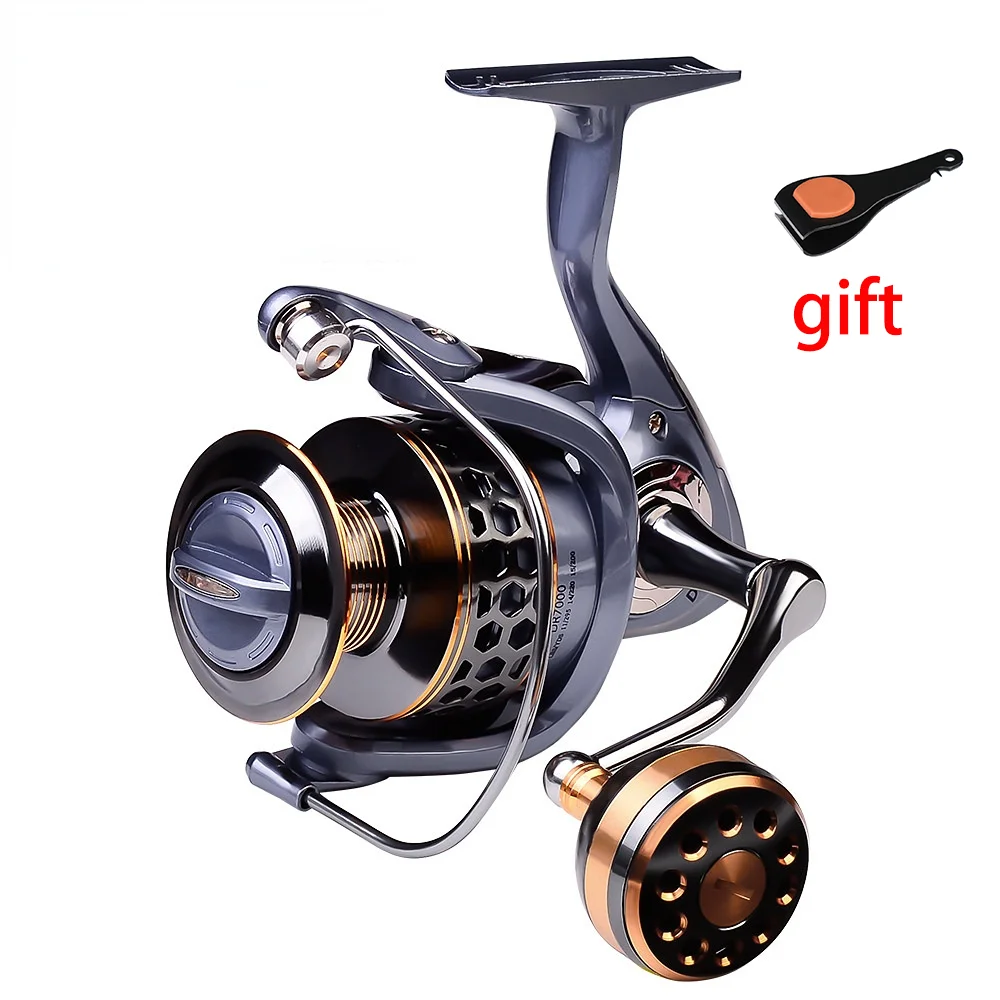 Topline Tackle Quality Max Drag 21KG Spool Fishing Reel 2000-7000 5.2:1 Saltwater Spinning Reel 3000 pêche
Topline Tackle Quality Max Drag 21KG Spool Fishing Reel 2000-7000 5.2:1 Saltwater Spinning Reel 3000 pêche