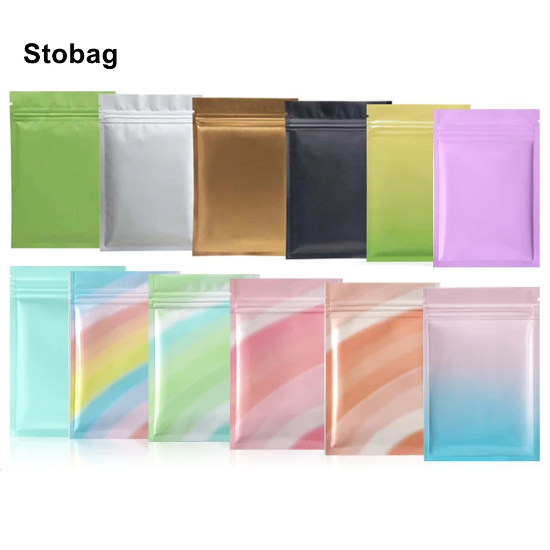 StoBag 100pcs Colorful Small Food Packaging Ziplock Bag Sealed Mask Jewelry Powder Candy Snack Tea Nuts Storage Reusable Pouches
StoBag 100pcs Colorful Small Food Packaging Ziplock Bag Sealed Mask Jewelry Powder Candy Snack Tea Nuts Storage Reusable Pouches