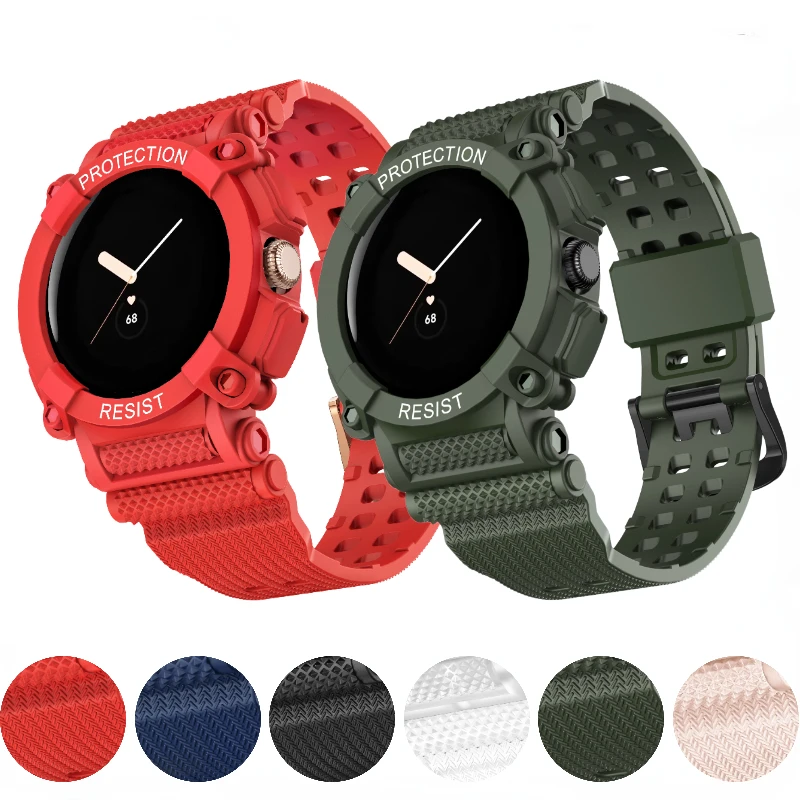 2 in 1 Anti-drop Case+Band For Google Pixel Watch Replacement Bracelet Integrated Fall Protection Case Google Pixel Watch Strap
2 in 1 Anti-drop Case+Band For Google Pixel Watch Replacement Bracelet Integrated Fall Protection Case Google Pixel Watch Strap