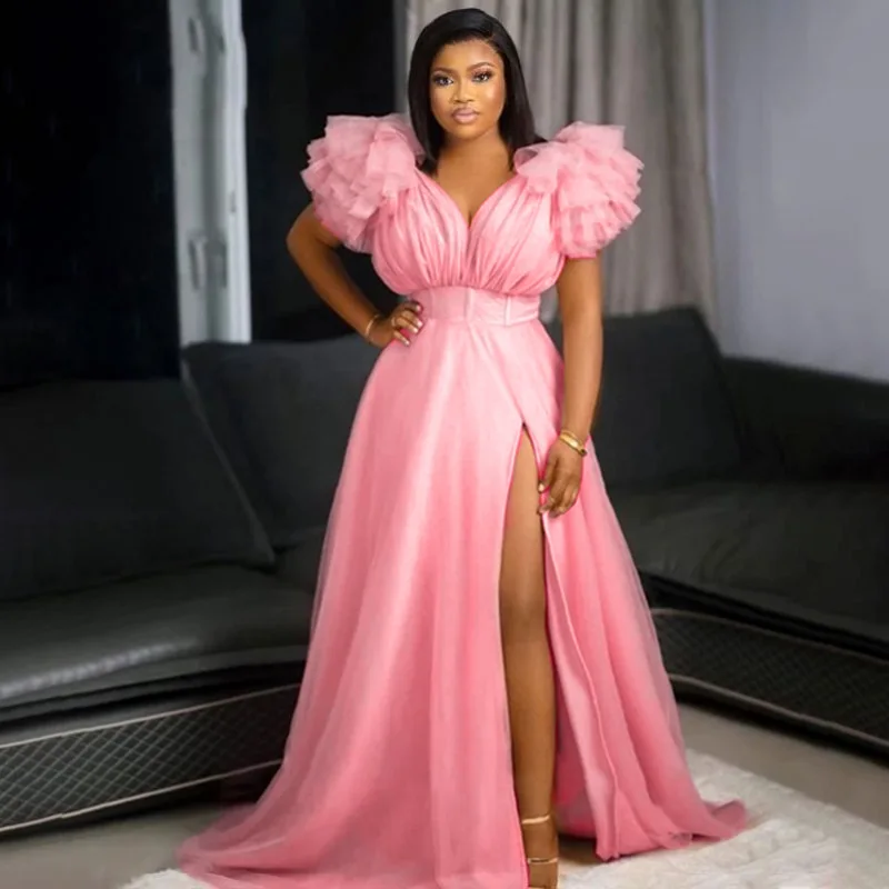 Plus Size Dresses Solid Split V-Neck Short Sleeve Floor Skirt Plus Size Women Clothing Party Dresses Evening Dresses Slim Fit
Plus Size Dresses Solid Split V-Neck Short Sleeve Floor Skirt Plus Size Women Clothing Party Dresses Evening Dresses Slim Fit