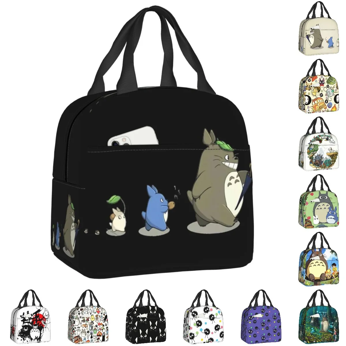 My Neighbor Totoro Miyazaki Hayao Anime Insulated Lunch Bag for Women Kids Portable Studio Ghibli Cooler Thermal Tote Bento Box
My Neighbor Totoro Miyazaki Hayao Anime Insulated Lunch Bag for Women Kids Portable Studio Ghibli Cooler Thermal Tote Bento Box