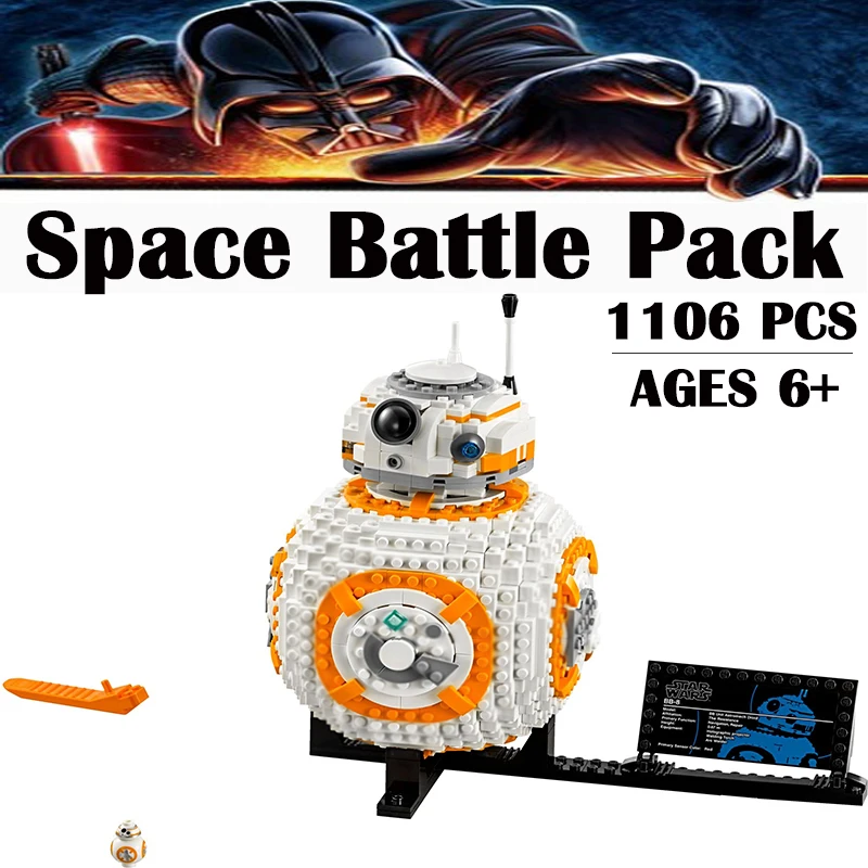 In Stock Starplan BB8 BB-8 Robot Building Blocks Set With Figures DIY Bricks Toys For Children 75187 Birthday Festival Gift
In Stock Starplan BB8 BB-8 Robot Building Blocks Set With Figures DIY Bricks Toys For Children 75187 Birthday Festival Gift