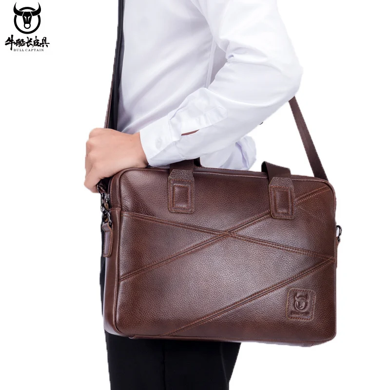 Captain Niu briefcase men's leather business handbag Single Shoulder Messenger Bag leisure computer bag
Captain Niu briefcase men's leather business handbag Single Shoulder Messenger Bag leisure computer bag