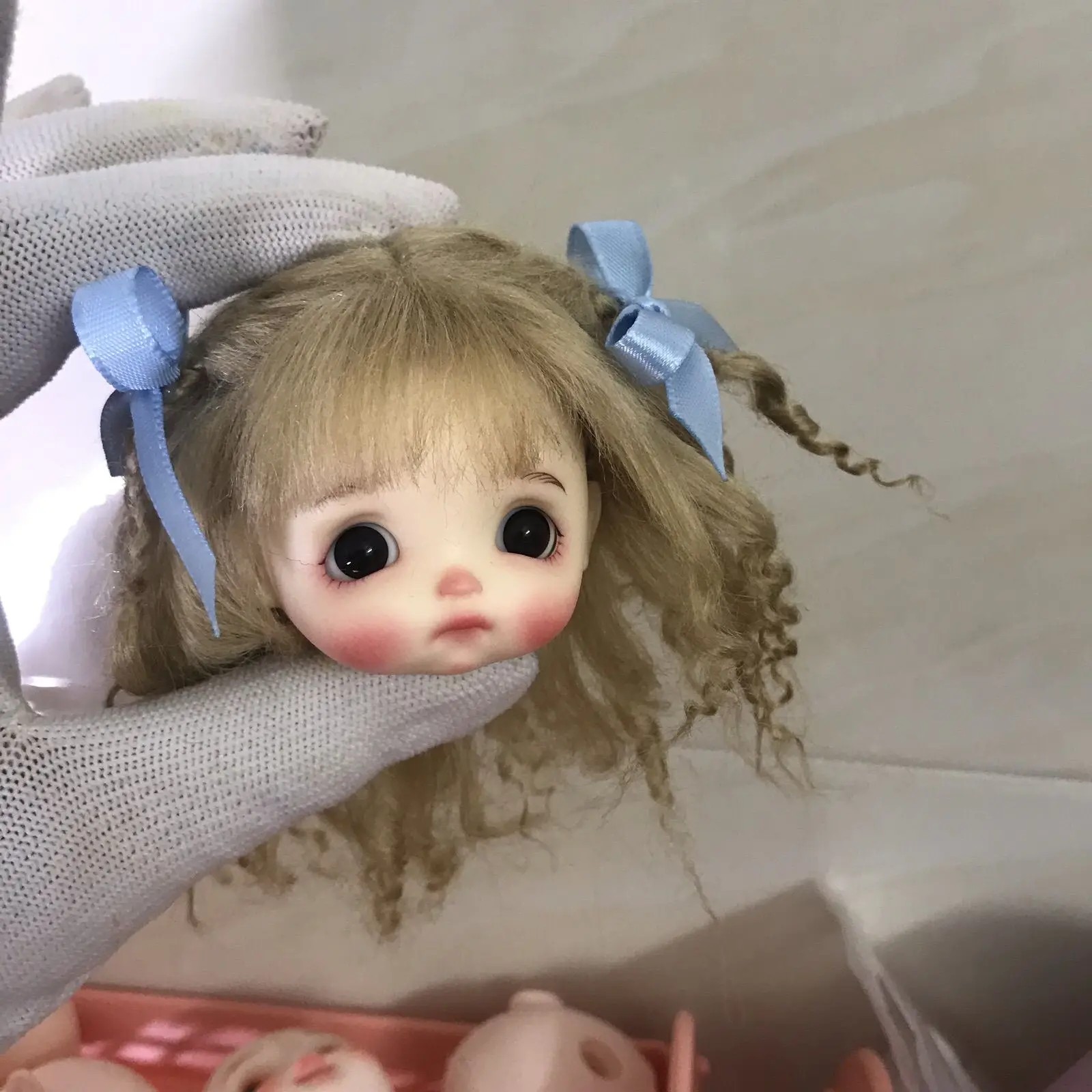 New 1/8 Doll Head Make Up for 16cm Bjd Doll or Ob11 Children Gift Girl Kid Diy Dress Up Toys Accessories ( Eye Random Color )
New 1/8 Doll Head Make Up for 16cm Bjd Doll or Ob11 Children Gift Girl Kid Diy Dress Up Toys Accessories ( Eye Random Color )
