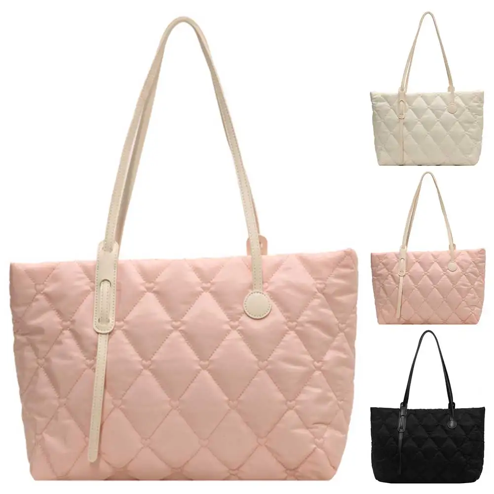 Casual Padding Shoulder Bag Large Capacity Women Diamond Quilted Tote Bag Top Handle Bag Puffer Tote Handbag Daily Dating Bag
Casual Padding Shoulder Bag Large Capacity Women Diamond Quilted Tote Bag Top Handle Bag Puffer Tote Handbag Daily Dating Bag