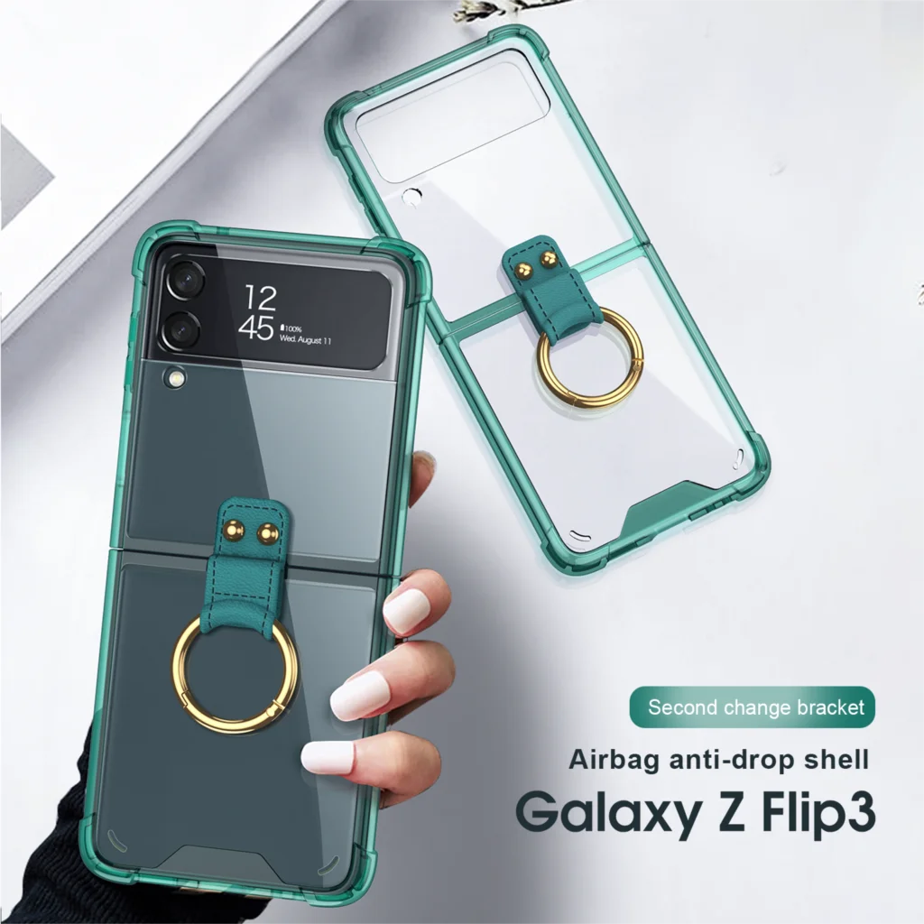 GKK Airbag Corner Protection Case For Samsung Galaxy Flip 3 5G Finger Ring Stander Shockproof Cover For Galaxy Flip 3 5G Case
GKK Airbag Corner Protection Case For Samsung Galaxy Flip 3 5G Finger Ring Stander Shockproof Cover For Galaxy Flip 3 5G Case