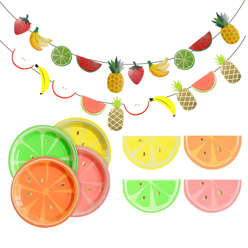 1Set Fruits Disposable Tableware Paper Fruits Plates Cups for Kids Summer Pool Party Birthday Wedding Party Decoration Supplies
1Set Fruits Disposable Tableware Paper Fruits Plates Cups for Kids Summer Pool Party Birthday Wedding Party Decoration Supplies