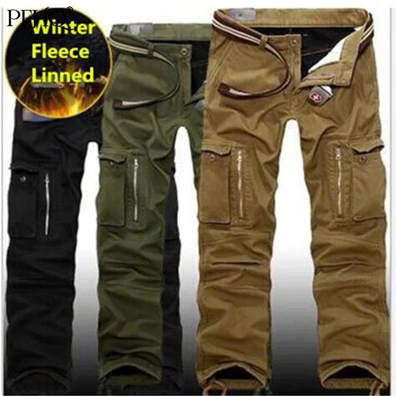 PFHQ Winter Thicken Warm Double Layer Cargo Pants Many Pocket Casual Military Baggy Tactical Trousers Mens Free Shipping 21Q1476
PFHQ Winter Thicken Warm Double Layer Cargo Pants Many Pocket Casual Military Baggy Tactical Trousers Mens Free Shipping 21Q1476