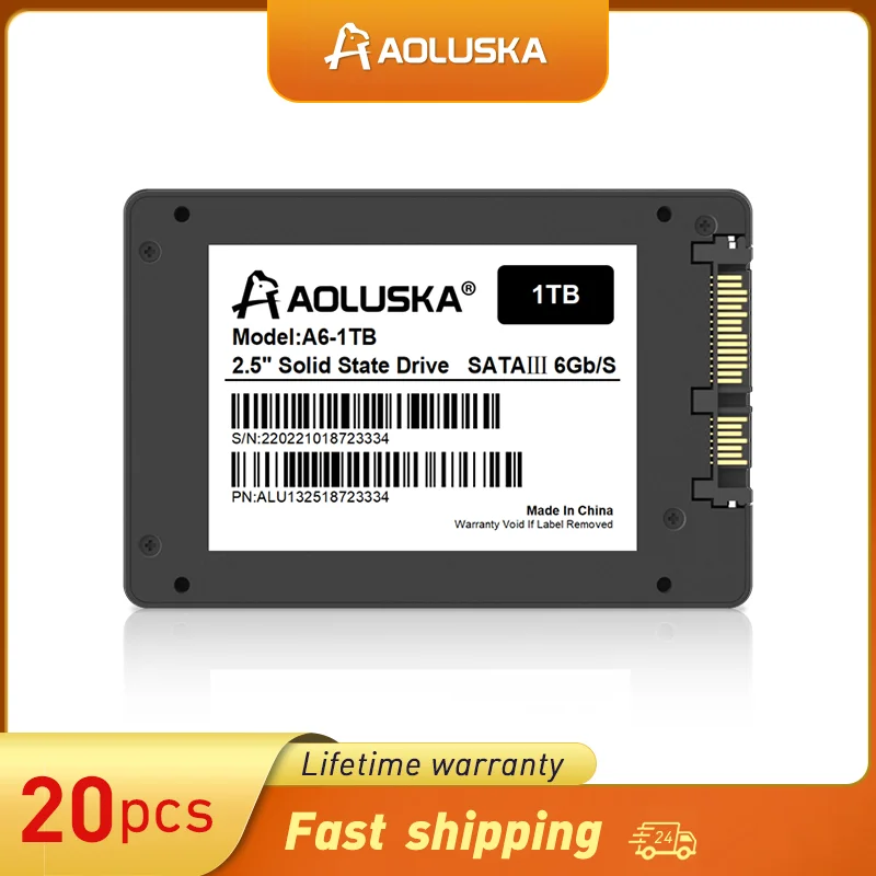 Aoluska 20Pcs SSD 1TB 512GB 2.5 Sata3 Ssd 120GB 240GB 480GB 128GB 256GB 512GB Internal Solid State Hard Drive Disk For Laptop
Aoluska 20Pcs SSD 1TB 512GB 2.5 Sata3 Ssd 120GB 240GB 480GB 128GB 256GB 512GB Internal Solid State Hard Drive Disk For Laptop