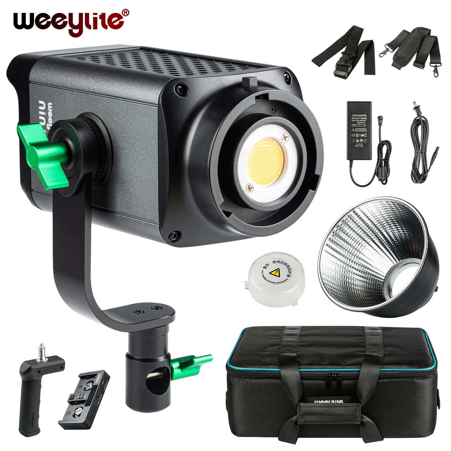 Weeylite LED Video Light 80W CCT Continuous Fresnel Light, Bowens Mount Monolight COB Studio Video Lighting APP/Wireless Remote
Weeylite LED Video Light 80W CCT Continuous Fresnel Light, Bowens Mount Monolight COB Studio Video Lighting APP/Wireless Remote