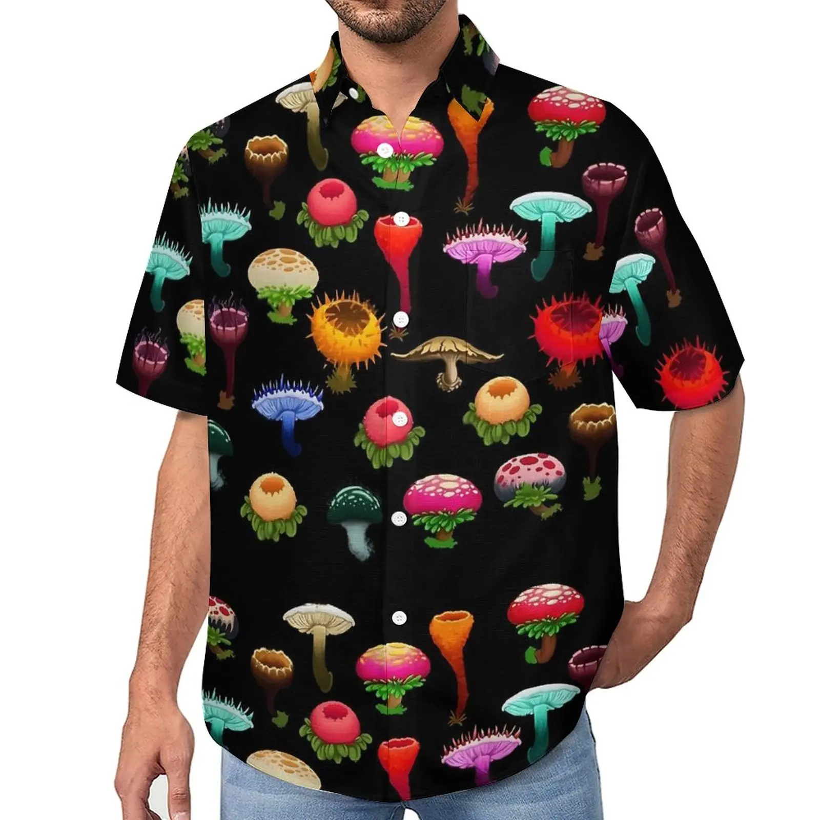 Colorful Mushrooms Casual Shirt Red Yellow Vacation Loose Shirt Hawaiian Y2K Blouses Short Sleeve Printed Oversize Clothing
Colorful Mushrooms Casual Shirt Red Yellow Vacation Loose Shirt Hawaiian Y2K Blouses Short Sleeve Printed Oversize Clothing