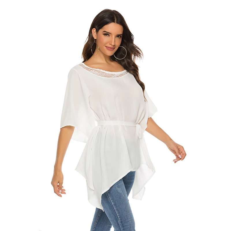 Women Shirts 2022 Korean Fashion Round Neck Irregular Office Shirt Short Sleeve Solid Color Casual Camisa Femenina
Women Shirts 2022 Korean Fashion Round Neck Irregular Office Shirt Short Sleeve Solid Color Casual Camisa Femenina