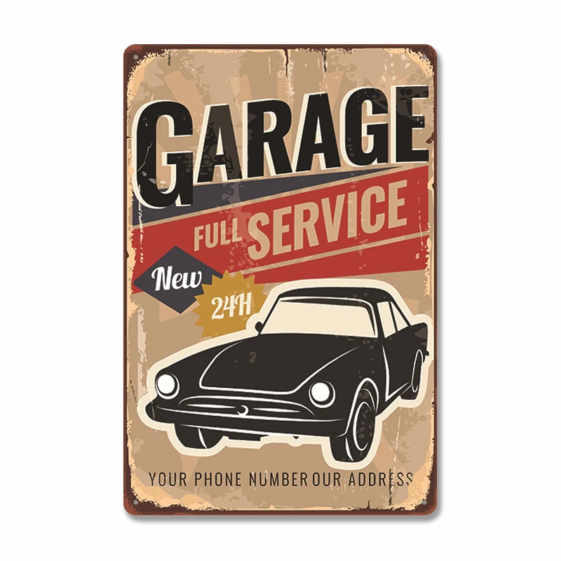 Garage Poster Metal Tin Sign Plaque Vintage Car Wash Tire Service Retro Metal Signs Garage Car Repair Man Cave Wall Art Decor
Garage Poster Metal Tin Sign Plaque Vintage Car Wash Tire Service Retro Metal Signs Garage Car Repair Man Cave Wall Art Decor