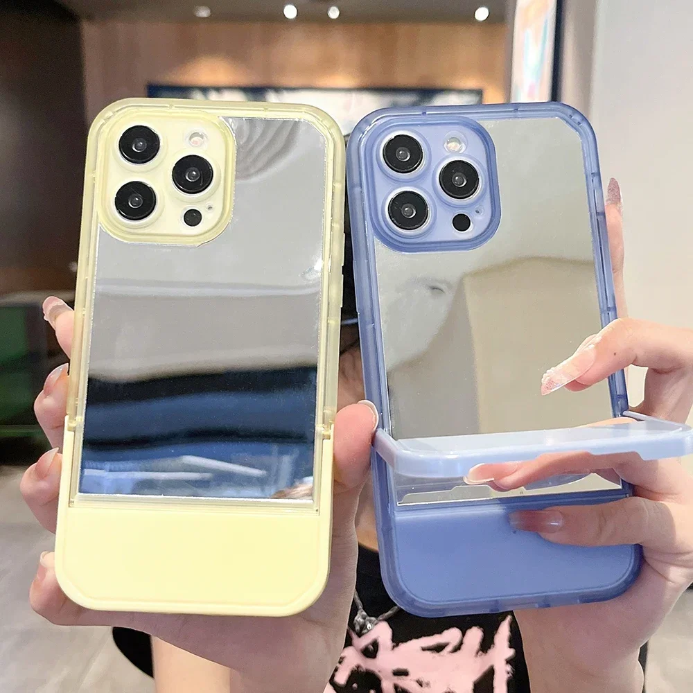 For IPhone 11 12 13 14 Pro Max 7 8 14 Plus X XR XS Max Candy Colors Phone Case Bracket Mirror Film Camera Protection Smooth Case
For IPhone 11 12 13 14 Pro Max 7 8 14 Plus X XR XS Max Candy Colors Phone Case Bracket Mirror Film Camera Protection Smooth Case