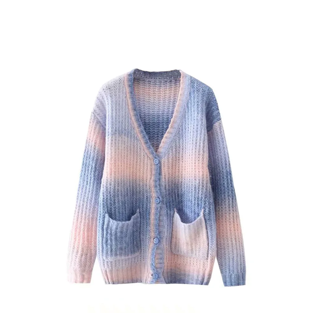 Sweater Women Patchwork Color Soft Knitted Sweater V Neck Sweet Sweater 2021 Autumn Winter Cardigan Loose Long Sleeve Sweaters
Sweater Women Patchwork Color Soft Knitted Sweater V Neck Sweet Sweater 2021 Autumn Winter Cardigan Loose Long Sleeve Sweaters