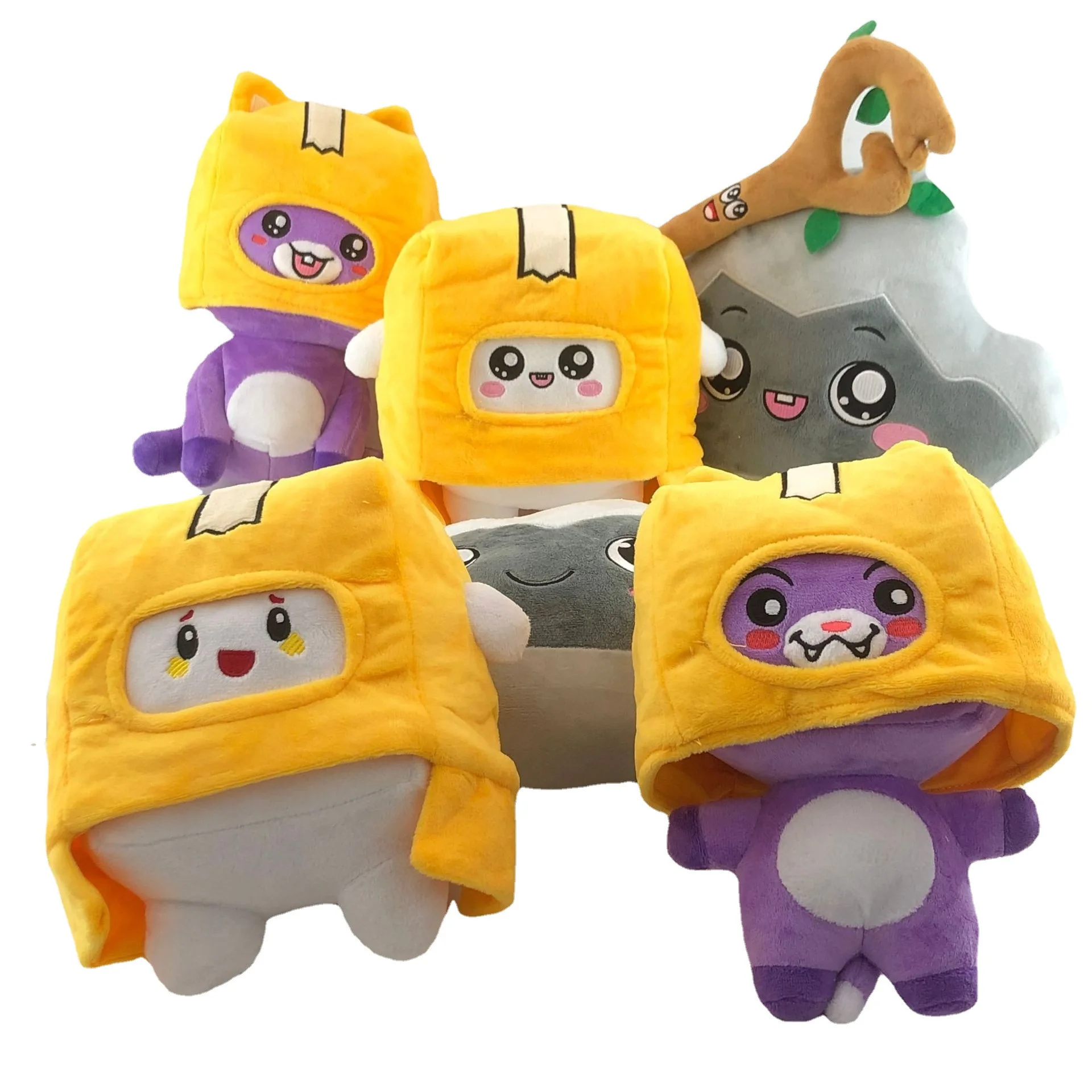 Cartoon Lankybox Boxy Foxy Rocky Plush Doll Toys Robot Soft Toy Balloons Plush Kids Gift Turned Into Doll Girl Bed Pillow
Cartoon Lankybox Boxy Foxy Rocky Plush Doll Toys Robot Soft Toy Balloons Plush Kids Gift Turned Into Doll Girl Bed Pillow