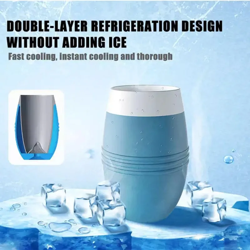 Fast Freeze Cooling Cup Silicone Ice Cup Silicone Rapid Freeze Water Bottle Fast Portable Cooling Water Cup For Wine Beer Kids
Fast Freeze Cooling Cup Silicone Ice Cup Silicone Rapid Freeze Water Bottle Fast Portable Cooling Water Cup For Wine Beer Kids