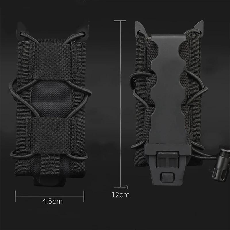 Tactical Magazine Pouch 9mm Pistol Single Mag Bag Molle Flashlight Pouch Torch Holder
Tactical Magazine Pouch 9mm Pistol Single Mag Bag Molle Flashlight Pouch Torch Holder