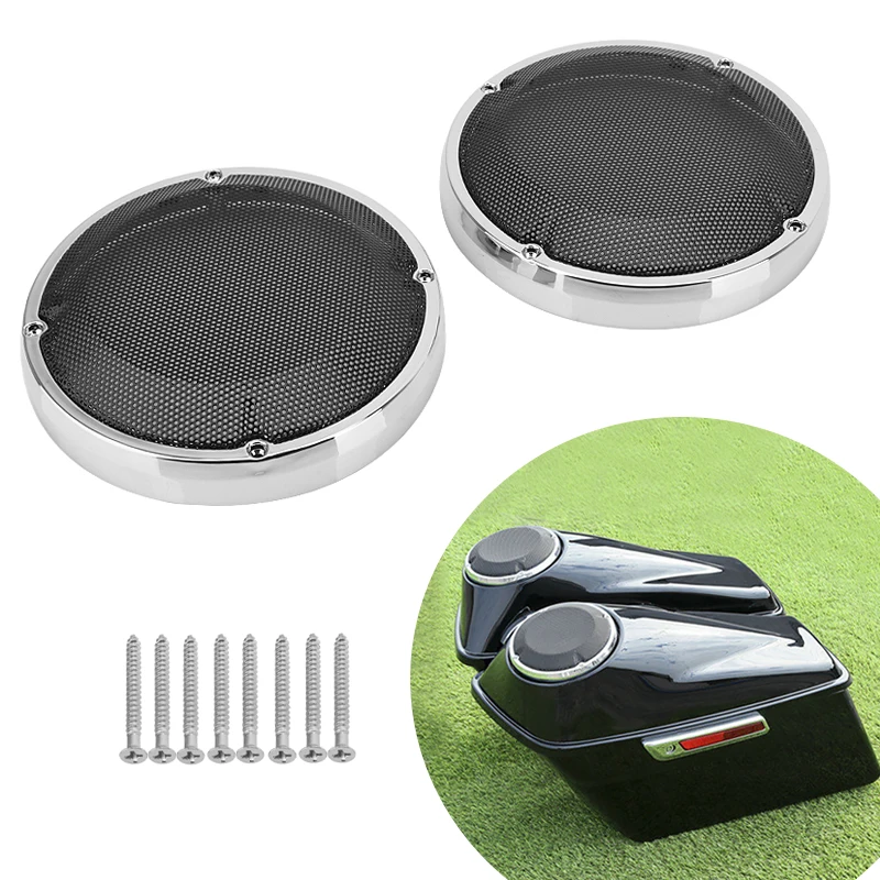 Motorcycle Saddlebag Lid 6.5" Speaker Lower Leg Vented Fairing Grill For Harley Touring Road King Electra Street Glide 1983-Up
Motorcycle Saddlebag Lid 6.5" Speaker Lower Leg Vented Fairing Grill For Harley Touring Road King Electra Street Glide 1983-Up