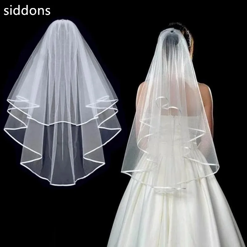 2022 New Arrivals Shoulder Length Veil Two-Layer Bridal Veils Ribbon Edge Adult for Women White Pure Lady Party Wedding Trend
2022 New Arrivals Shoulder Length Veil Two-Layer Bridal Veils Ribbon Edge Adult for Women White Pure Lady Party Wedding Trend