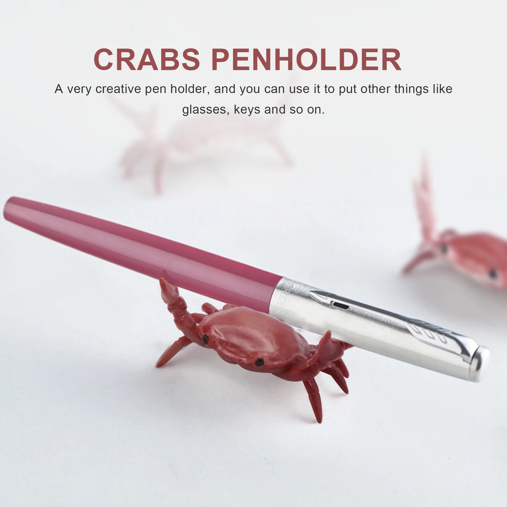 

Новый японский креативный милый держатель для ручки в виде краба ручка для тяжелой атлетики держатель для фоторучки подарок канцелярские принадлежности
