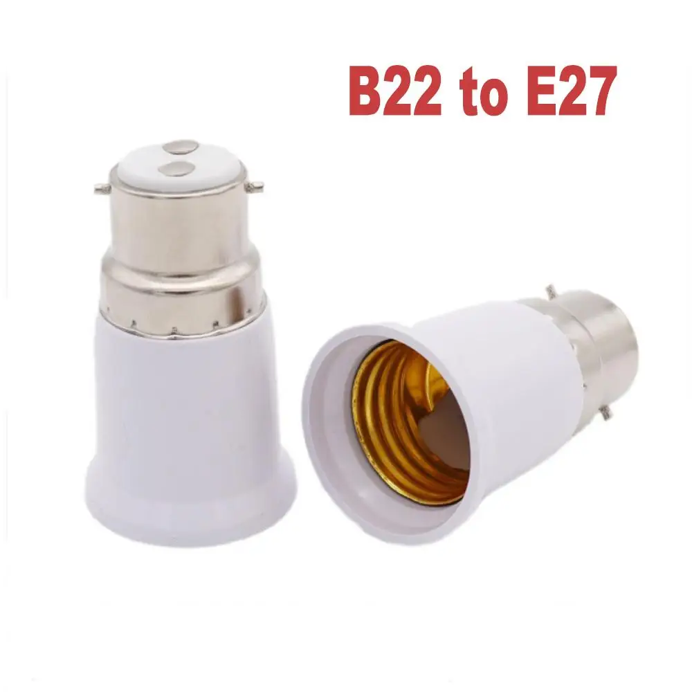 1Pcs B22 to E27 Adapter Fireproof Material Socket Adapter LED lamps Holder Converter Bulb Base type Adapter
1Pcs B22 to E27 Adapter Fireproof Material Socket Adapter LED lamps Holder Converter Bulb Base type Adapter