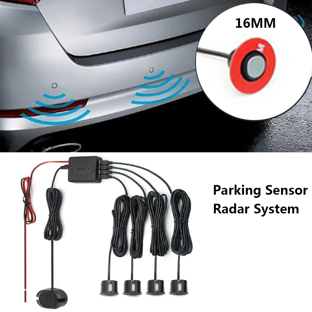 

DC12V Video Parking Sensor Kit Car Reverse Backup Radar Assistance Auto Monitor Digital Display Dual Core CPU Auto Parts