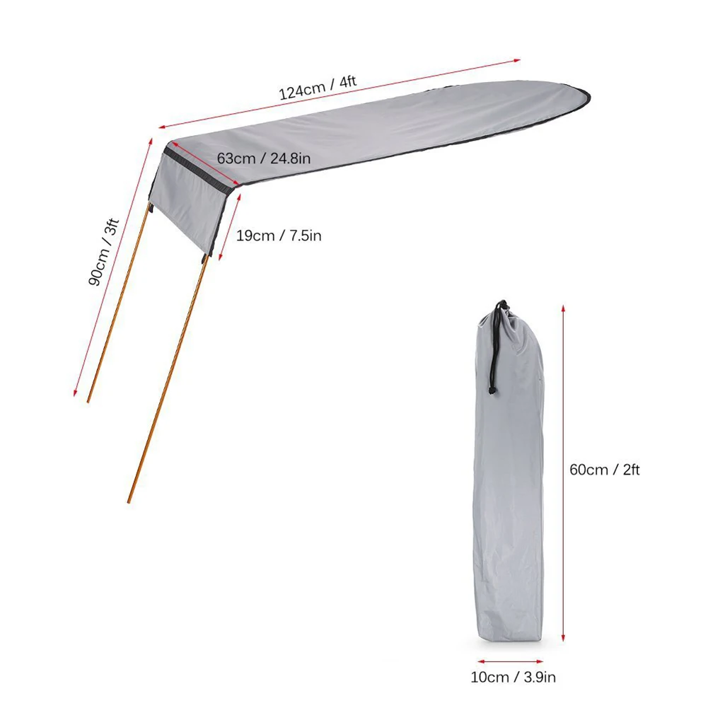 Boat Awning Tools Portable Single Kayak Sun Shade Awning Canopy Universal 125x80x65cm / 50x31x26inch 85mm/3.3inch
Boat Awning Tools Portable Single Kayak Sun Shade Awning Canopy Universal 125x80x65cm / 50x31x26inch 85mm/3.3inch