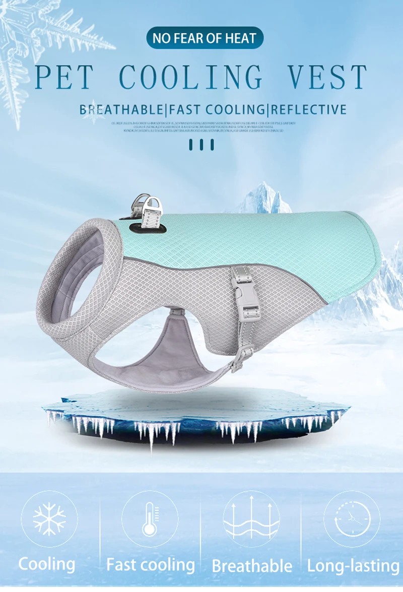 Summer Pet Dog Cooling Vest Heat Resistant Cool Dogs Clothes Breathable Sun-proof Clothing For Small Large Dogs Outdoor Walking
Summer Pet Dog Cooling Vest Heat Resistant Cool Dogs Clothes Breathable Sun-proof Clothing For Small Large Dogs Outdoor Walking