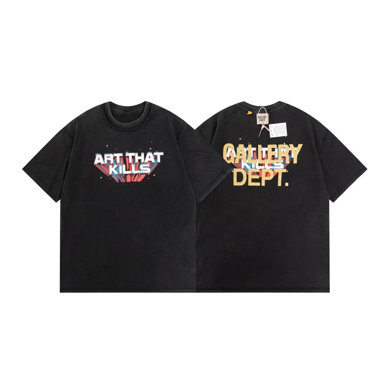 2022 GalleryDept ART New Summer Men's Casual Fashion Reverse Wash Old Men's High Street Top Short Sleeve Printed T-shirt
2022 GalleryDept ART New Summer Men's Casual Fashion Reverse Wash Old Men's High Street Top Short Sleeve Printed T-shirt
