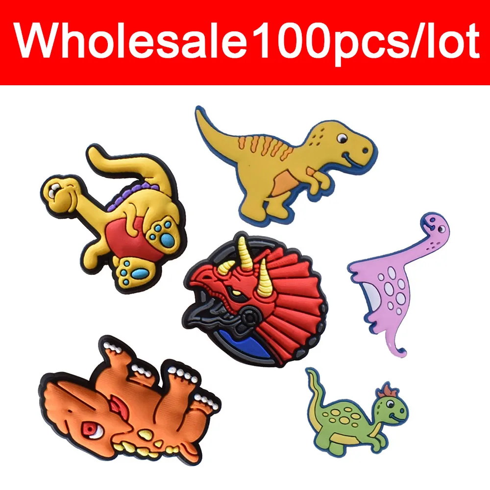 Wholesale Shoe Charms Decorations Fits for Crocs Accesorios 100 Pack Dinosaur boys Kids Christmas Gifts Xmas Birthday Party Pins
Wholesale Shoe Charms Decorations Fits for Crocs Accesorios 100 Pack Dinosaur boys Kids Christmas Gifts Xmas Birthday Party Pins