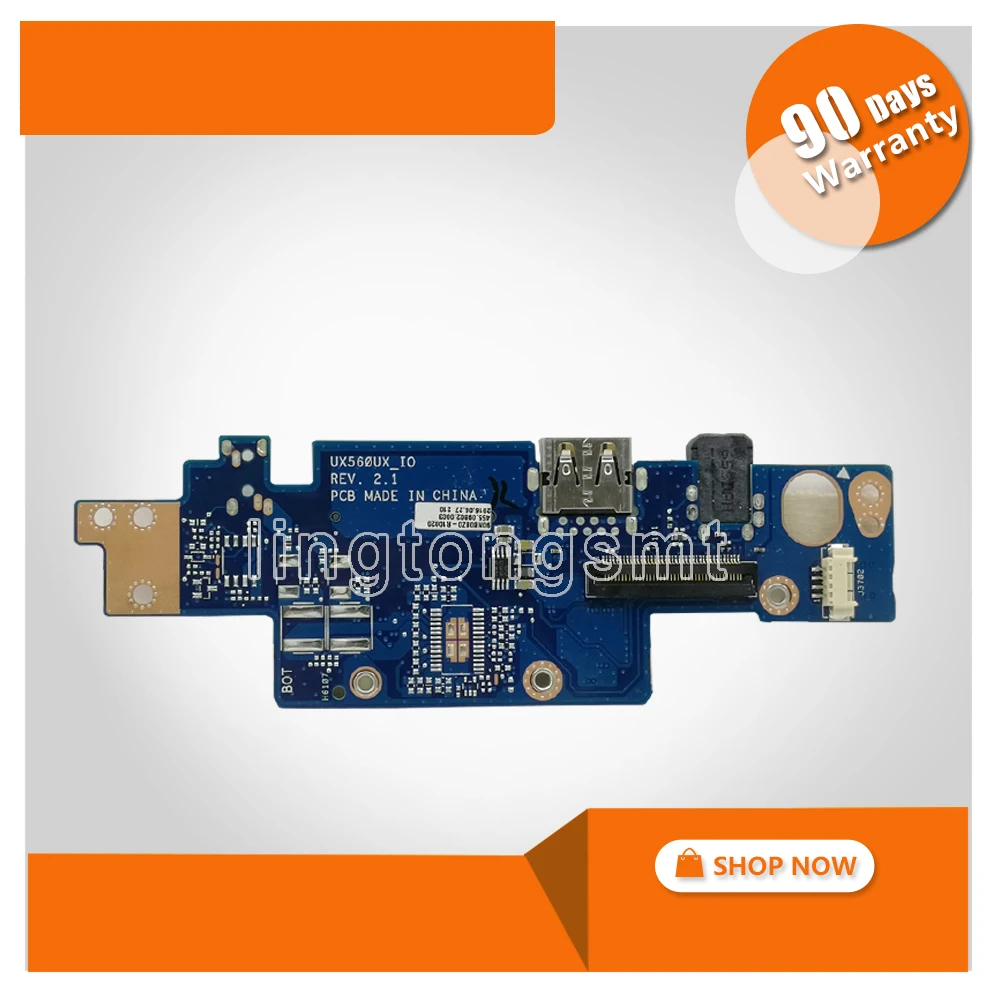 Original For Asus UX560U UX560UX UX560UA UX560UXK Q534UX Q534U USB board Audio board UX560UX_IO tested good
Original For Asus UX560U UX560UX UX560UA UX560UXK Q534UX Q534U USB board Audio board UX560UX_IO tested good