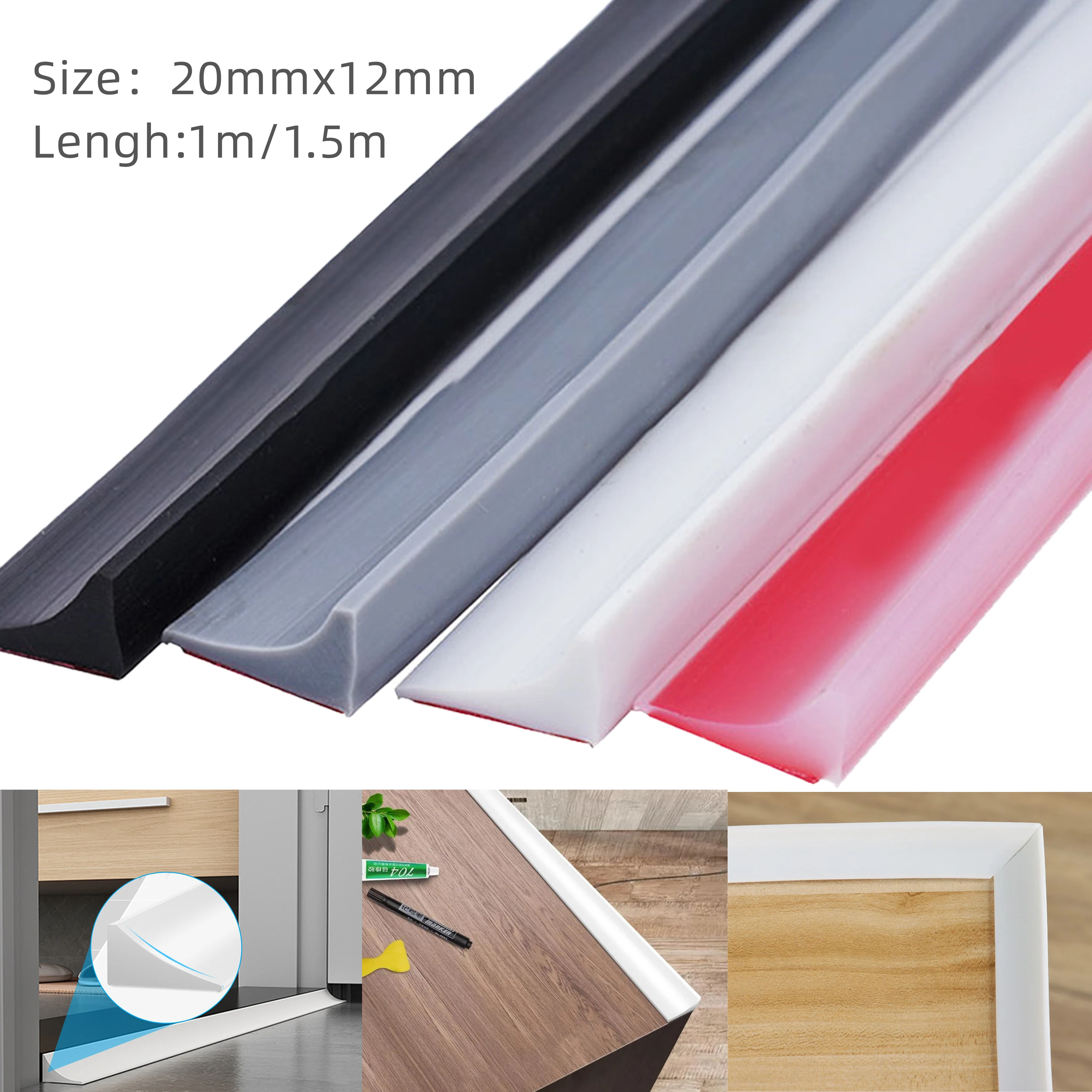 Silicone Bathroom Water Stopper Blocker Shower Dam Non-slip Dry Wet Separation Retaining Bendable Flood Barrier Water Barrier
Silicone Bathroom Water Stopper Blocker Shower Dam Non-slip Dry Wet Separation Retaining Bendable Flood Barrier Water Barrier