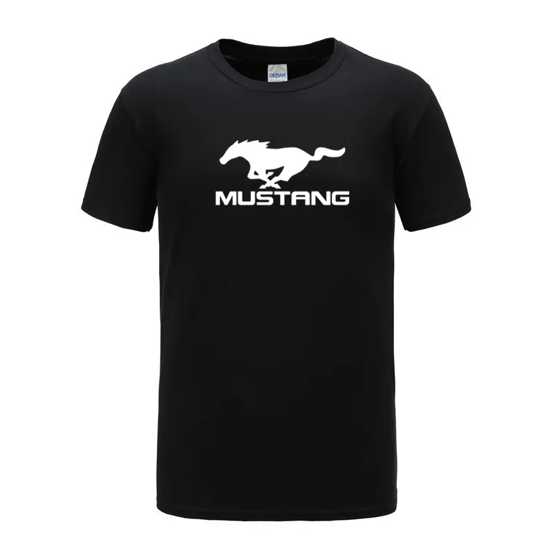 

NEUE freies verschiffen Sommer Ford Mustang T Shirts Männer Tops Mann Mustang T-shirt Kurzarm T-shirt Aus Baumwolle Tops