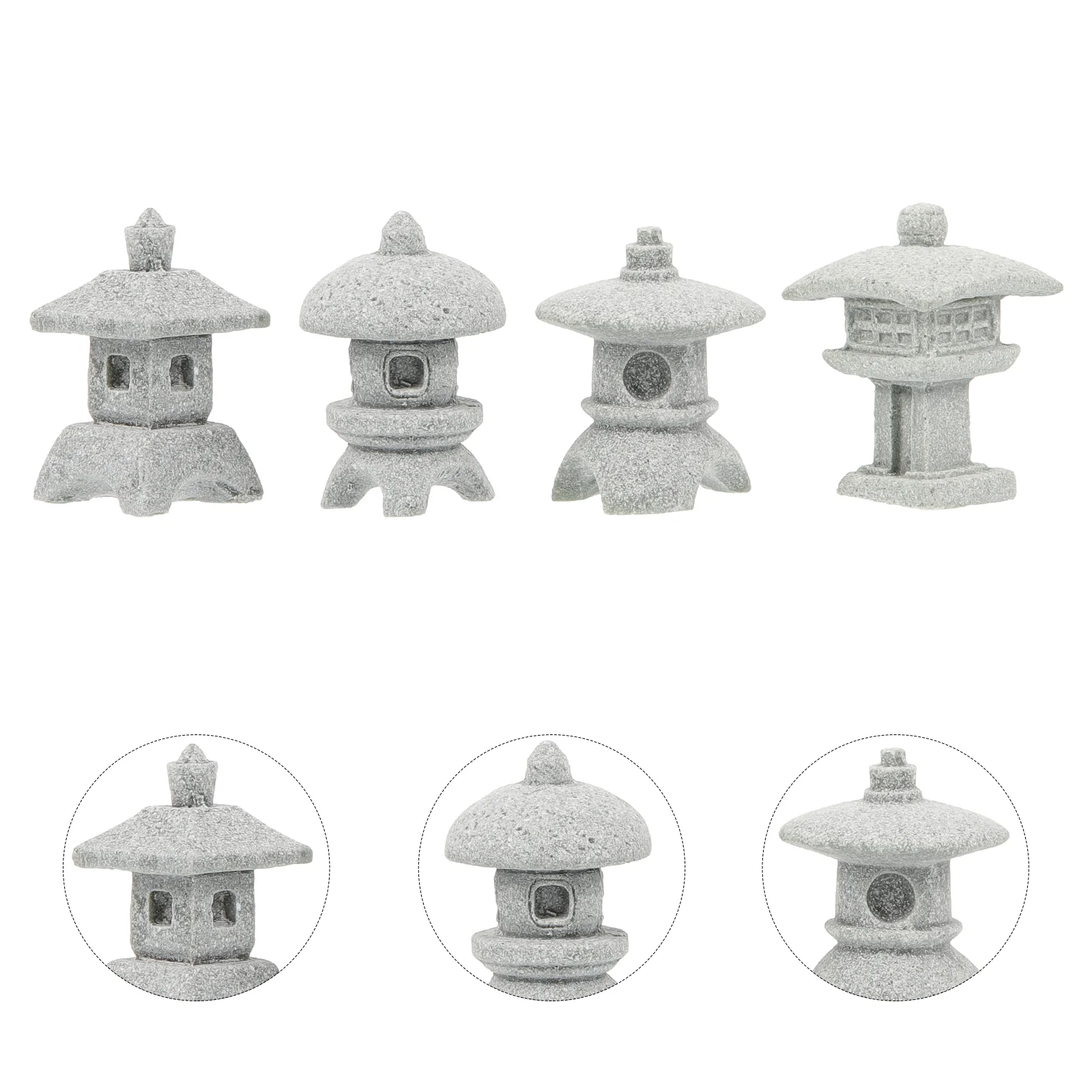 4 Pcs Figurines Decor China Pagoda Statue Gardening Ornament Mini Miniature Pavilion Model Sandstone Desktop Ornaments
4 Pcs Figurines Decor China Pagoda Statue Gardening Ornament Mini Miniature Pavilion Model Sandstone Desktop Ornaments
