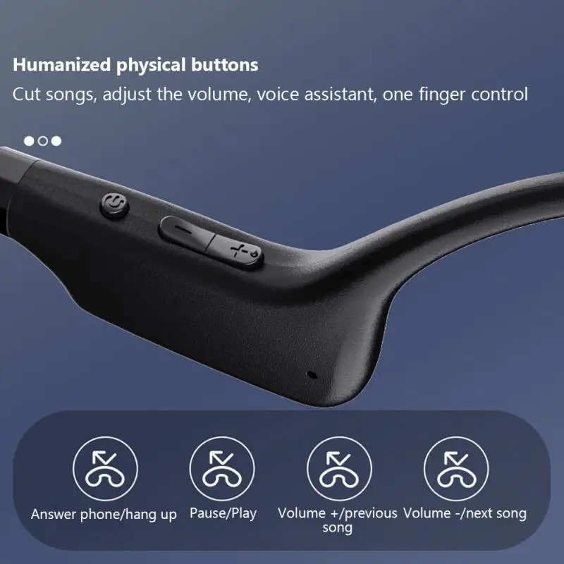 Wireless Headset Outdoor Sports Stereo Ear-hanging Bone Conduction Earphones Anti-sweat Waterproof Earbud For Xiaomi With Mic
Wireless Headset Outdoor Sports Stereo Ear-hanging Bone Conduction Earphones Anti-sweat Waterproof Earbud For Xiaomi With Mic