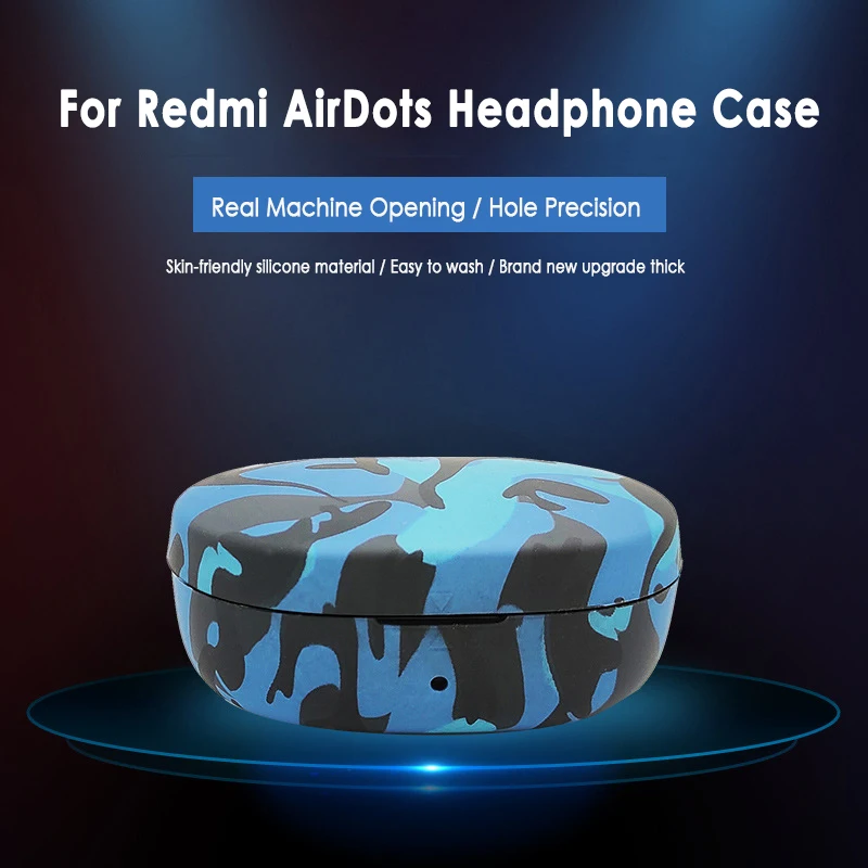 Wireless Bluetooth-compatible Headset Silicone Shockproof Camouflage Case For Redmi Airdots Case Earphone With Charging Hole New
Wireless Bluetooth-compatible Headset Silicone Shockproof Camouflage Case For Redmi Airdots Case Earphone With Charging Hole New