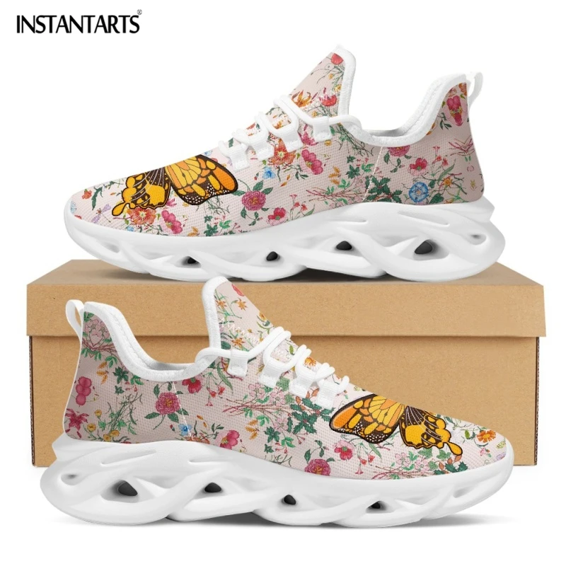 INSTANTARTS Women Comfortable Lace up Platform Sneakers Butterflies Flower Printed Ladies Mesh Swing Shoes Female Zapatillas
INSTANTARTS Women Comfortable Lace up Platform Sneakers Butterflies Flower Printed Ladies Mesh Swing Shoes Female Zapatillas