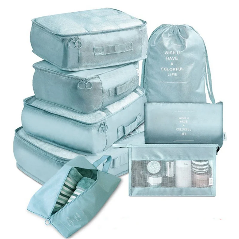 8Pcs/set Travel Organizer Storage Bags Portable Suitcase Luggage Packing Set Storage Cases Clothes Toiletries Tidypouch Bags
8Pcs/set Travel Organizer Storage Bags Portable Suitcase Luggage Packing Set Storage Cases Clothes Toiletries Tidypouch Bags