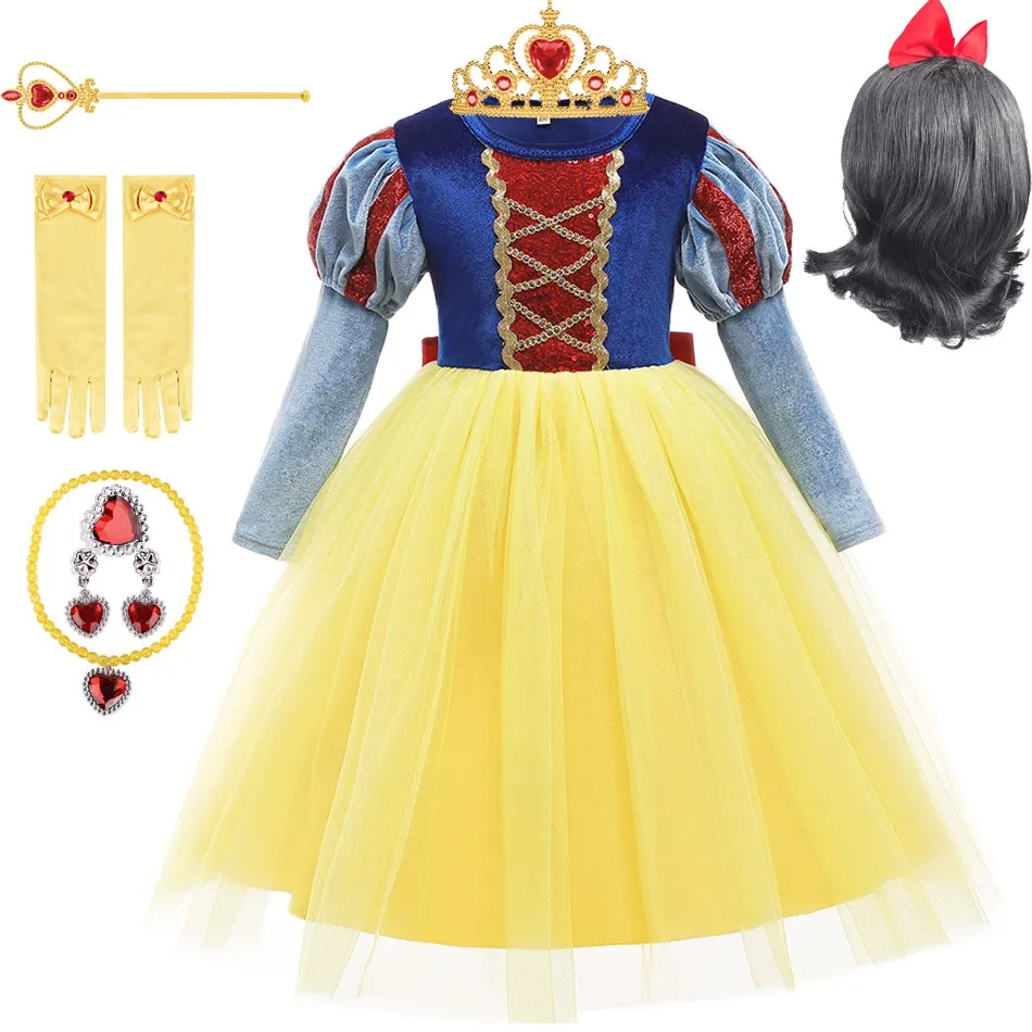 Childrens Clothing Childrens Snow White Birthday Role Play Dress Little Girl Princess Dance Dress 3 4 5 6 7 8-year-old Dress
Childrens Clothing Childrens Snow White Birthday Role Play Dress Little Girl Princess Dance Dress 3 4 5 6 7 8-year-old Dress
