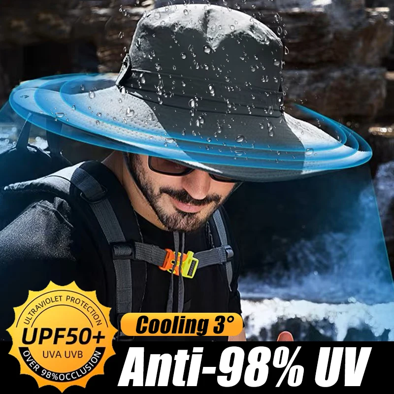 Drawstring Sun Hats Dual Purpose Summer Sunscreen Wide Brim Visor Caps Men Outdoors Fishing Travel Waterproof Mountaineering Hat
Drawstring Sun Hats Dual Purpose Summer Sunscreen Wide Brim Visor Caps Men Outdoors Fishing Travel Waterproof Mountaineering Hat