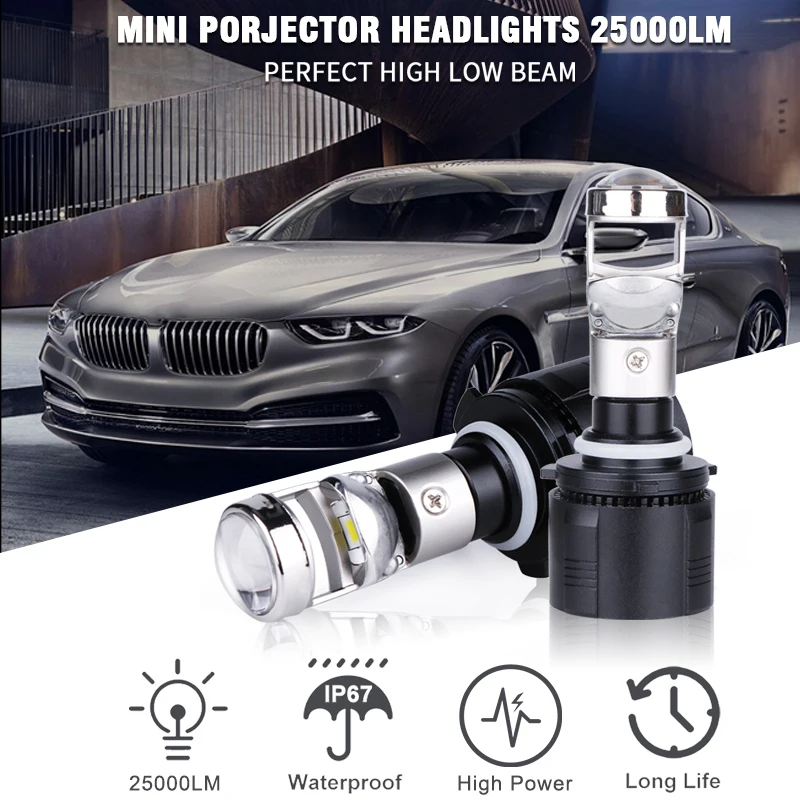H7 Lens LED Lamp 25000LM Bi-LED Mini Projector Lenses H11 H8 H9 9005 9006 HB3 HB4 6000K CSP Chip For Auto Accessories Universal
H7 Lens LED Lamp 25000LM Bi-LED Mini Projector Lenses H11 H8 H9 9005 9006 HB3 HB4 6000K CSP Chip For Auto Accessories Universal