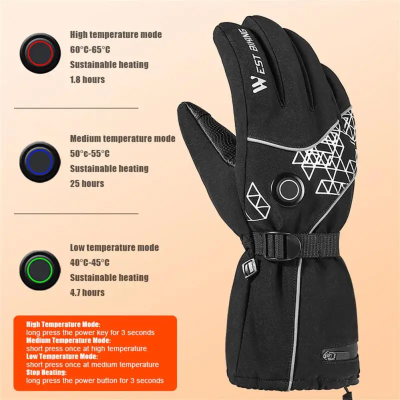 3 Speed Mittens Temperature Control Winter Cycling Gloves Adjustable Heating Electric Gloves For Outdoor Bike Riding Gloves Warm
3 Speed Mittens Temperature Control Winter Cycling Gloves Adjustable Heating Electric Gloves For Outdoor Bike Riding Gloves Warm