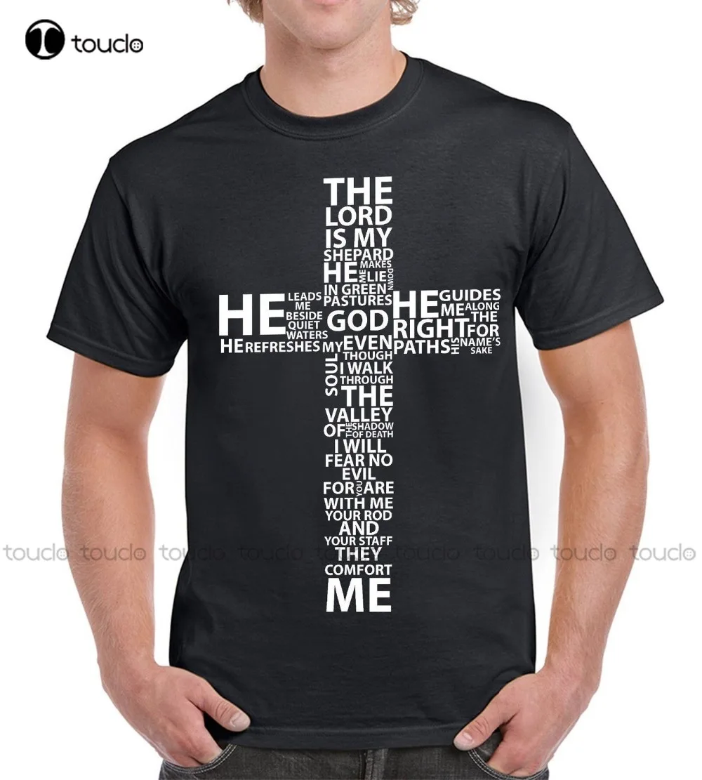 New Fashion Brand Clothing Summer Hip Hop Fitness Bible Quote Lord Is My Shepard Mens Jesus Cross T-Shirt Churcht Shirt Design
New Fashion Brand Clothing Summer Hip Hop Fitness Bible Quote Lord Is My Shepard Mens Jesus Cross T-Shirt Churcht Shirt Design
