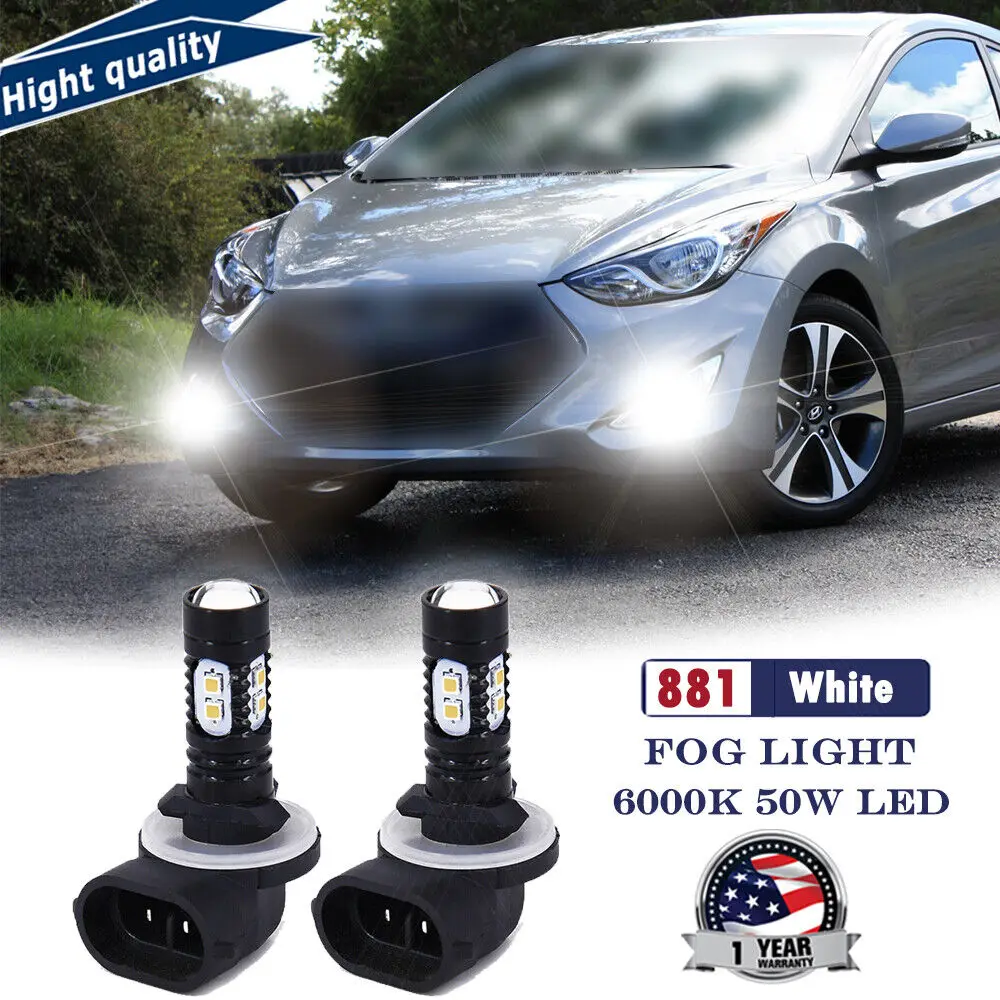Светодиодная противотуманная лампа 10SMD для Hyundai Elantra 13-18, 2x100 Вт, белая, 881
Светодиодная противотуманная лампа 10SMD для Hyundai Elantra 13-18, 2x100 Вт, белая, 881